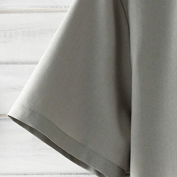 Grey Basic Men's Button Up Shirt - Picture 5 of 6